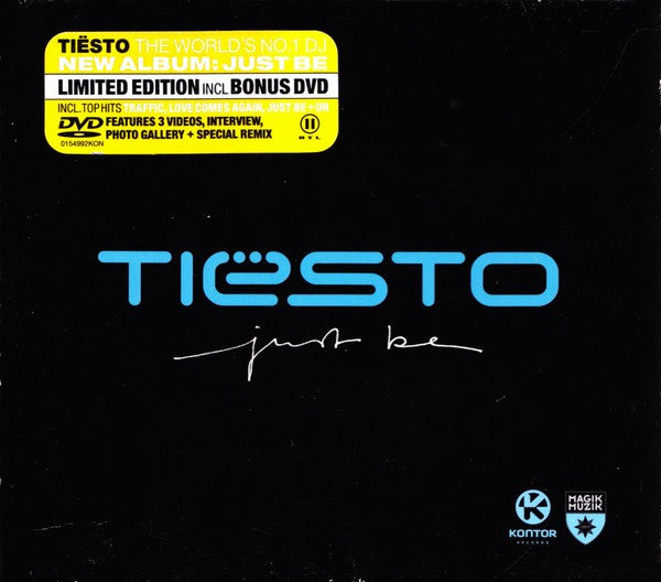 DJ Tiësto : Just Be (CD, Album, Ltd + DVD)