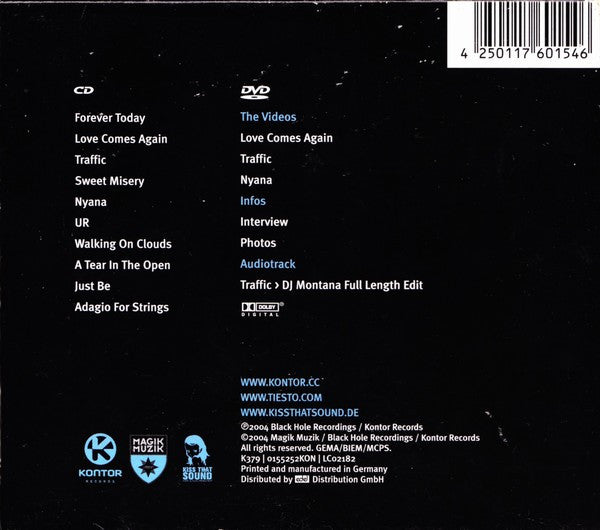 DJ Tiësto : Just Be (CD, Album, Ltd + DVD)