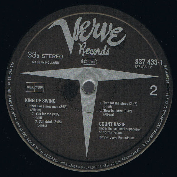 Count Basie : King Of Swing (LP, Album, RE)