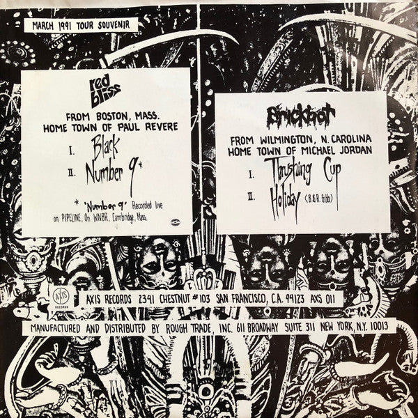 Brickbat (3) & Red Bliss : Axis: Bold As Noise (7", Pur)