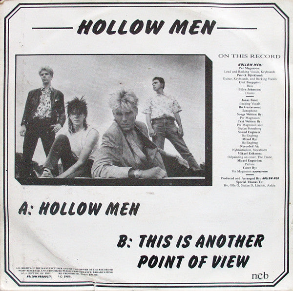 Hollow Men (3) : Hollow Men (7")