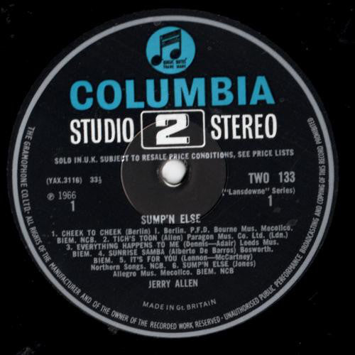 Jerry Allen : Sump'n Else (LP, RE)