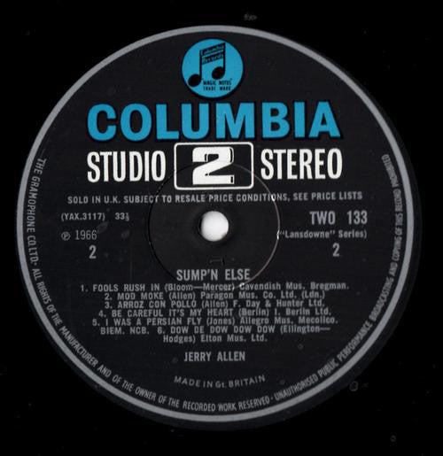 Jerry Allen : Sump'n Else (LP, RE)