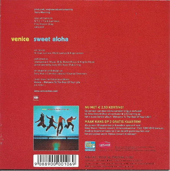 Venice (7) : Sweet Aloha (CD, Single, Promo)