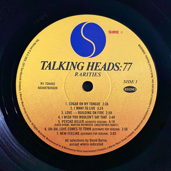 Talking Heads : Talking Heads: 77  (LP, Album, RE, RM + LP, Comp + Ltd, Gat)