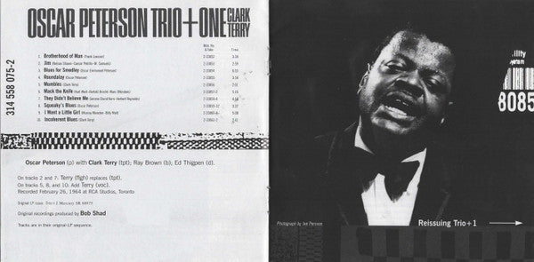 The Oscar Peterson Trio / Clark Terry : Oscar Peterson Trio + One (CD, Album, RE, RM, Dig)
