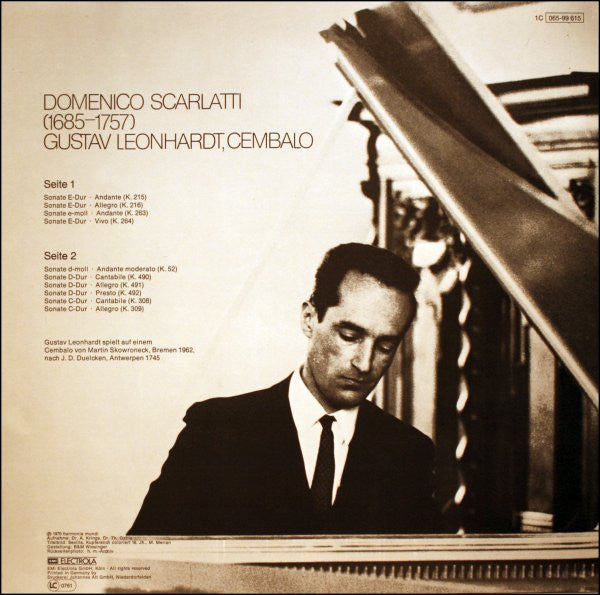 Domenico Scarlatti - Gustav Leonhardt : Sonaten Für Cembalo (LP, Album, RE)