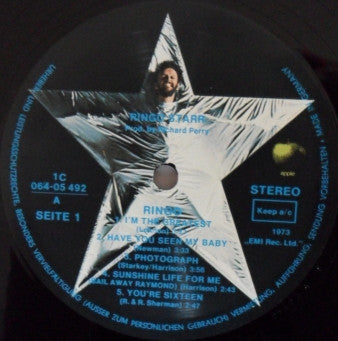 Ringo Starr : Ringo (LP, Album, RE, Gat)