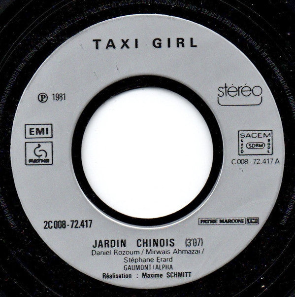 Taxi-Girl : Jardin Chinois (Nouvelle Version) (7", Single)