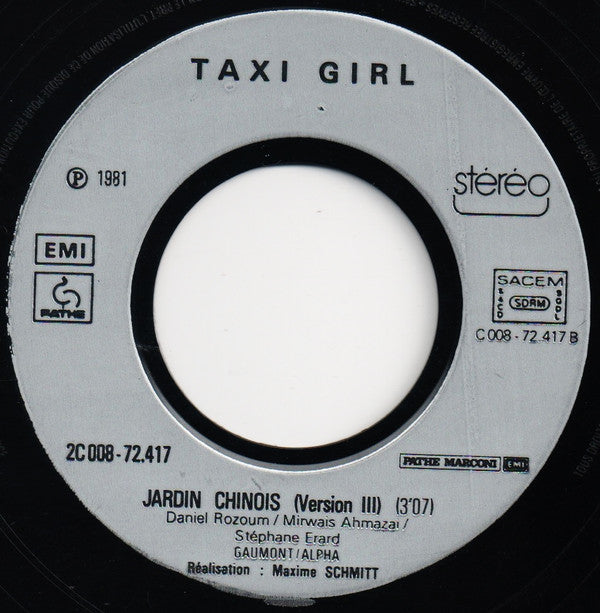 Taxi-Girl : Jardin Chinois (Nouvelle Version) (7", Single)