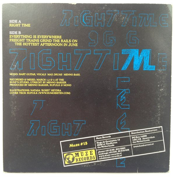 Mono (13) : Right Time (7", Single, Ltd)