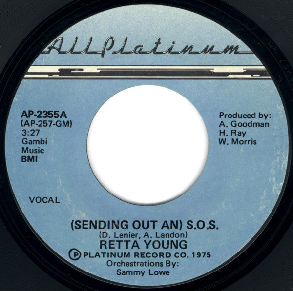 Rhetta Young : (Sending Out An) S.O.S. (7", Styrene, She)