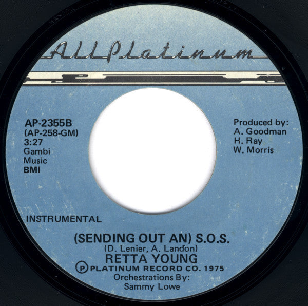 Rhetta Young : (Sending Out An) S.O.S. (7", Styrene, She)