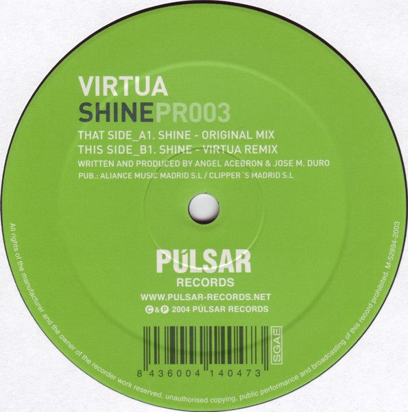 Virtua (2) : Shine (12")