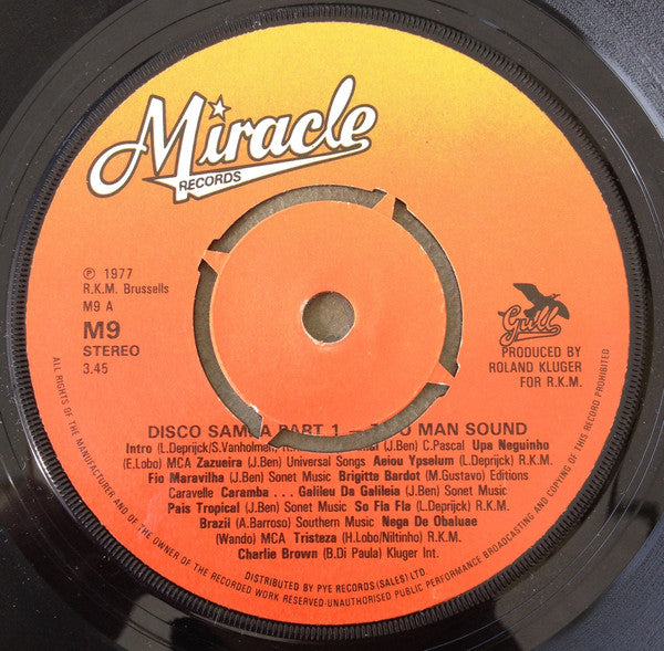Two Man Sound : Disco Samba (7", Single)
