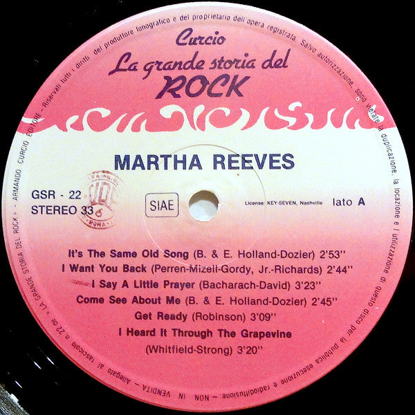 Martha Reeves / Rufus Thomas / The Nashville Teens / The Troggs : Martha Reeves / Rufus Thomas / The Nashville Teens / The Troggs (LP, Comp)