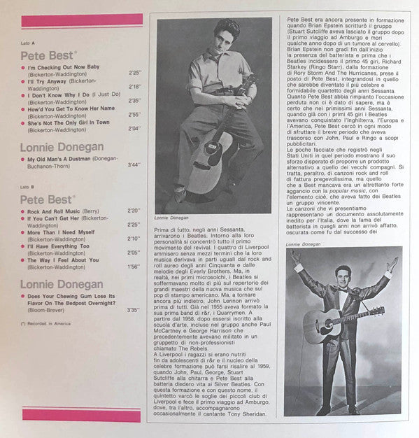 Pete Best / Lonnie Donegan : Pete Best / Lonnie Donegan (LP, Comp)