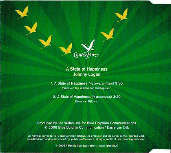Johnny Logan : A State Of Happiness (CD, Single)