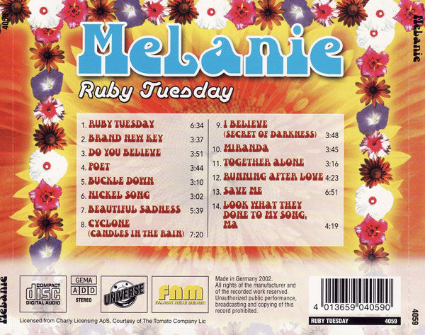 Melanie (2) : Ruby Tuesday (CD, Comp)