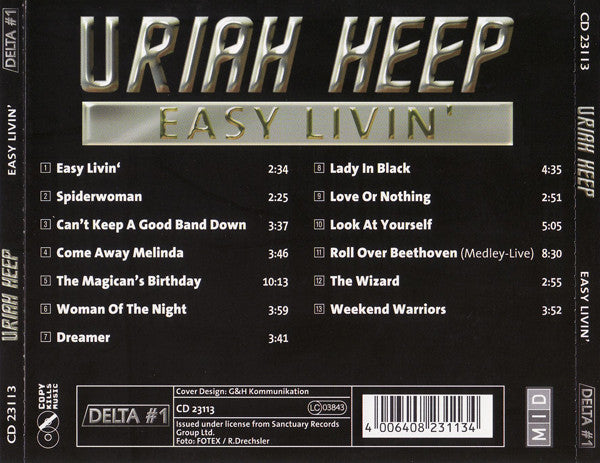 Uriah Heep : Easy Livin' (CD, Comp)