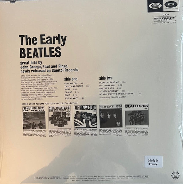 The Beatles : The Early Beatles (LP, Album, Comp, Mono, RE, 180)