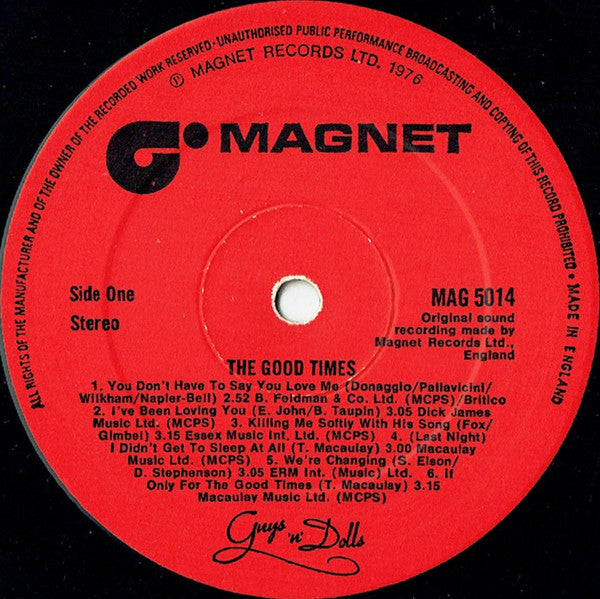 Guys 'n' Dolls* : The Good Times (LP, Album)