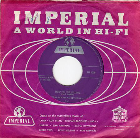 Lydia & Her Melody Strings : Send Me The Pillow (7", Single)