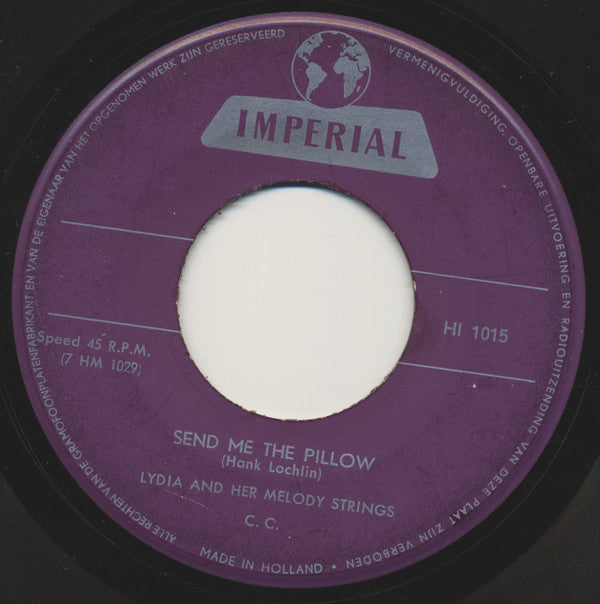 Lydia & Her Melody Strings : Send Me The Pillow (7", Single)