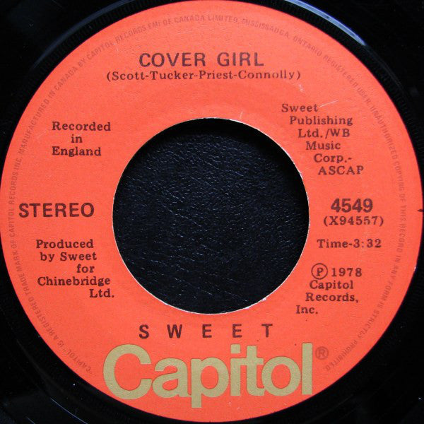 The Sweet : Love Is Like Oxygen / Cover Girl (7", Single)