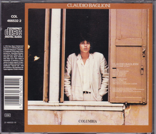 Claudio Baglioni : E Tu Come Stai? (CD, Album, RE)