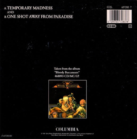 Golden Earring : Temporary Madness (7", Single)