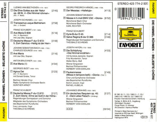 Various : Die Himmel Rühmen - Beliebte Chöre (CD, Comp)