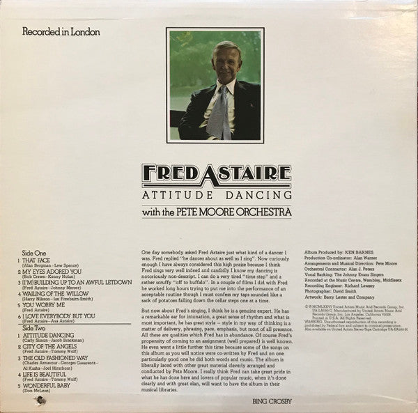Fred Astaire : Attitude Dancing (LP, Album)