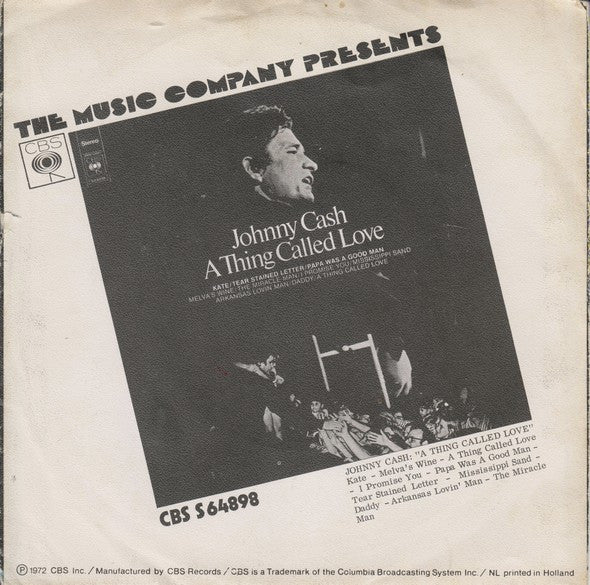 Johnny Cash And The Tennessee Three : Kate (7", Single)