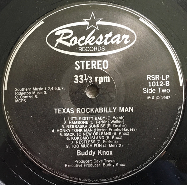 Buddy Knox : Texas Rockabilly Man (LP, Album)