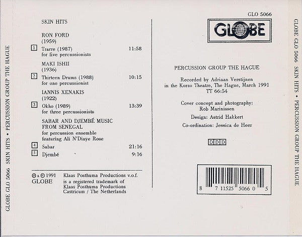 Slagwerkgroep Den Haag : Skin Hits (CD, Album)