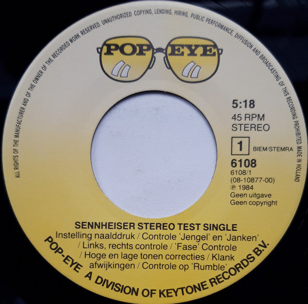 Unknown Artist : Sennheiser Hifi Test Single (7", Single)