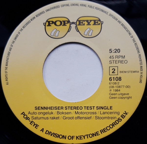 Unknown Artist : Sennheiser Hifi Test Single (7", Single)