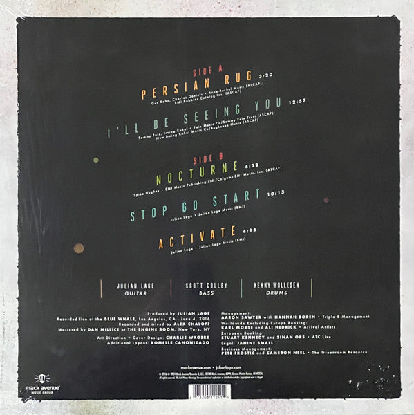 Julian Lage : Live In Los Angeles (LP, RSD, Ltd, Red)