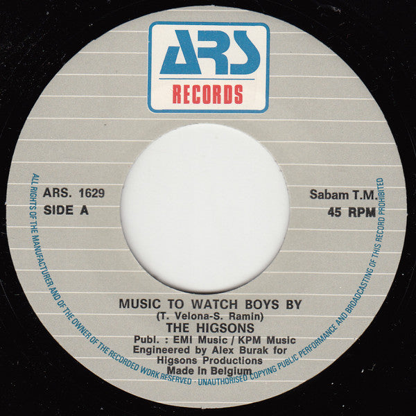 The Higsons : Music To Watch Boys By (7", Single)