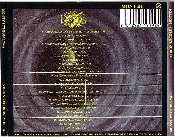 Monty Python : Monty Python Sings (CD, Comp)
