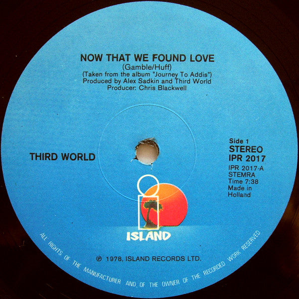 Third World : Now That We Found Love (12", Maxi)