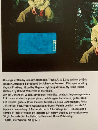 Jay-Jay Johanson : Tattoo (LP, Ltd, Num, Gol)