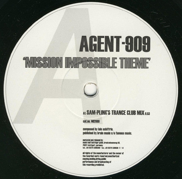 Agent 909 : Mission Impossible Theme (12")
