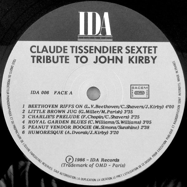 Claude Tissendier Sextet : Tribute To John Kirby (LP, Album)
