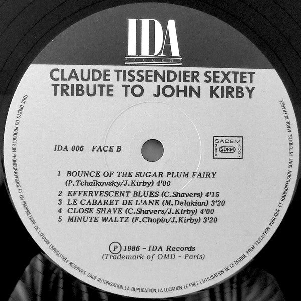 Claude Tissendier Sextet : Tribute To John Kirby (LP, Album)
