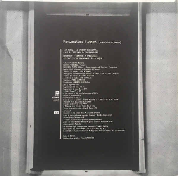 Riccardo Zappa : Haermea (LP, Album)