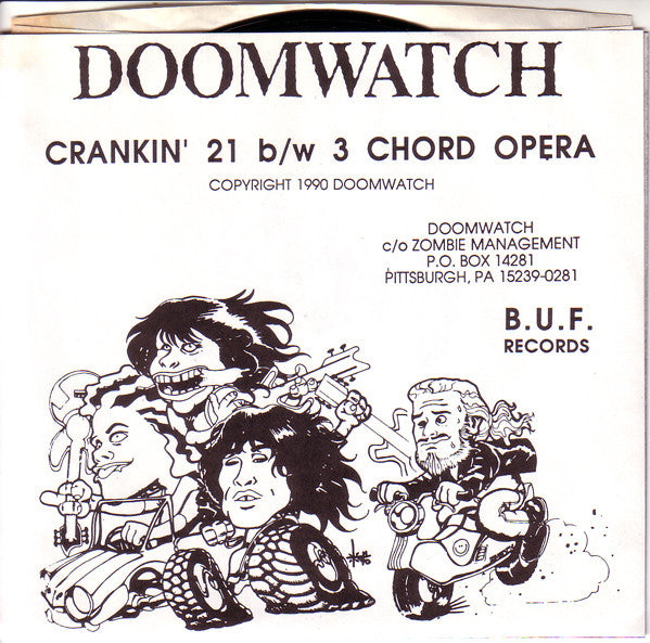 Doomwatch : Crankin' 21 (7", Single)