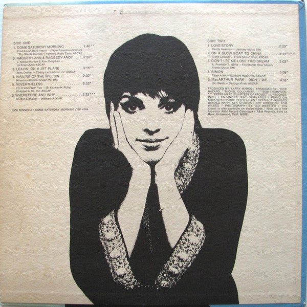 Liza Minnelli : Come Saturday Morning (LP, Album, San)