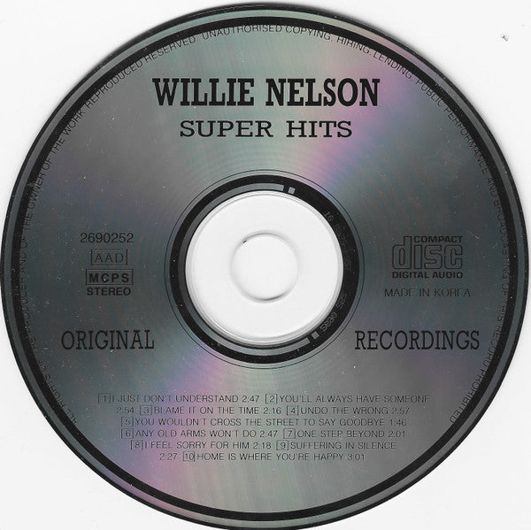 Willie Nelson : Super Hits (CD, Comp)
